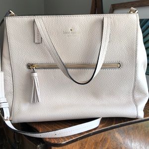 Kate Spade cream leather bag